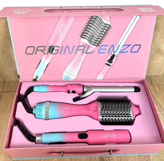 Pack Enzo 3en1 Brosse séchoir + Lisseur + Boucleur